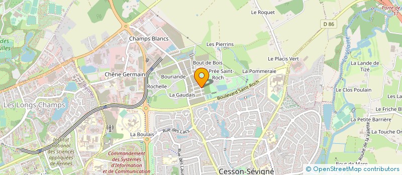 localisation de l'entreprise MADAME COEURLINE DORLEAN  CESSON-SEVIGNE