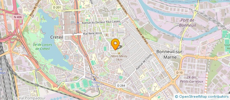 localisation de l'entreprise MADAME COLEEN ABSALON  CRETEIL