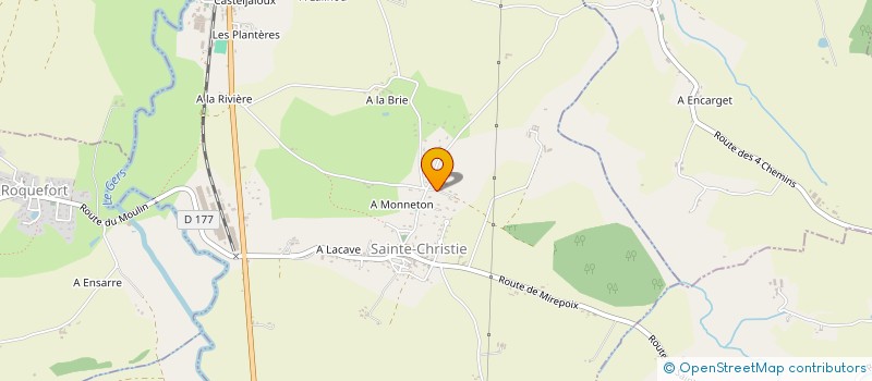 localisation de l'entreprise MADAME COLEEN HARE  SAINTE-CHRISTIE