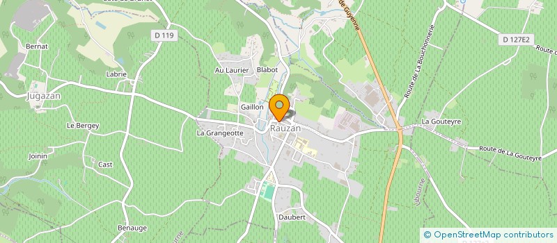 localisation de l'entreprise MADAME COLETTE ALBERT  RAUZAN