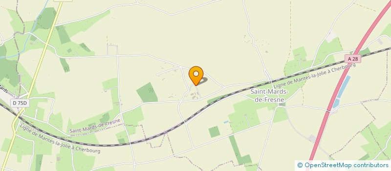localisation de l'entreprise MADAME COLETTE ALEXANDRE  ST MARDS DE FRESNE