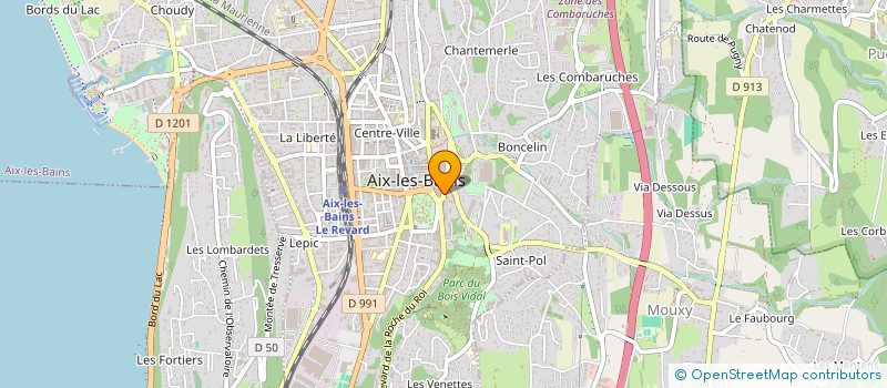 localisation de l'entreprise MADAME COLETTE ARNULF  AIX-LES-BAINS