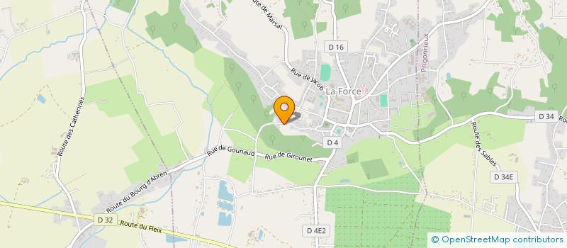 localisation de l'entreprise MADAME COLETTE BACHELLERIE  LA FORCE