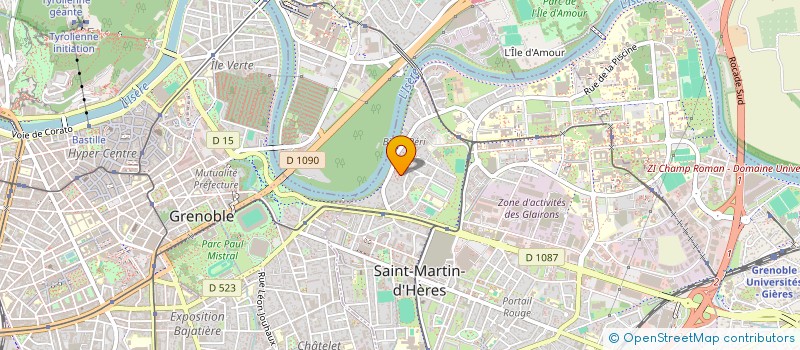 localisation de l'entreprise MADAME COLETTE BADER à SAINT-MARTIN-D'HERES