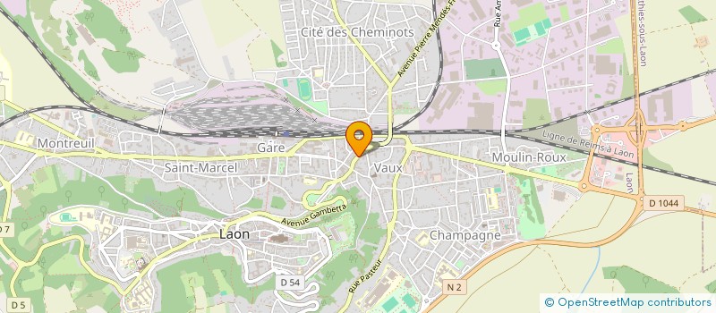 localisation de l'entreprise MADAME COLETTE BARRE à LAON