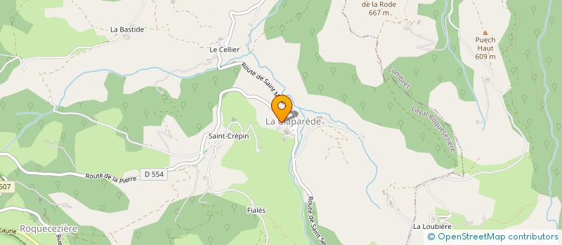 localisation de l'entreprise MADAME COLETTE BASCOUL  LAVAL-ROQUECEZIERE