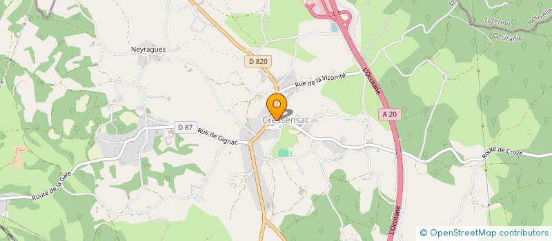 localisation de l'entreprise MADAME COLETTE BAUDET  SAINT-DENIS-LES-MARTEL