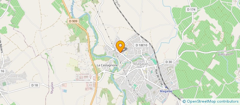 localisation de l'entreprise MADAME COLETTE BEDRINES  MAGALAS