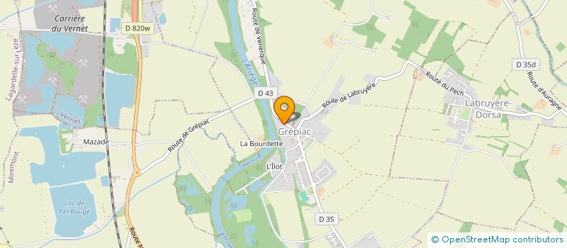 localisation de l'entreprise MADAME COLETTE BELLOC  GREPIAC