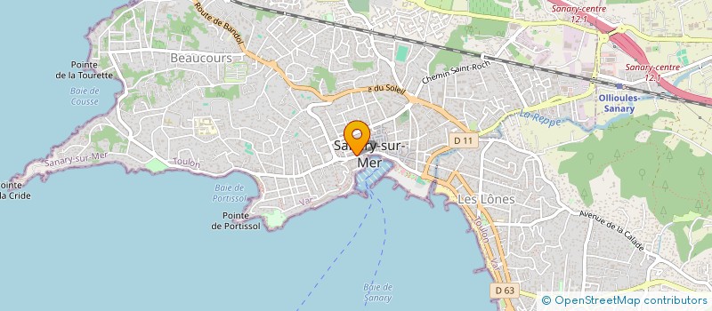 localisation de l'entreprise MADAME COLETTE BERAUD à SANARY-SUR-MER