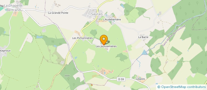 localisation de l'entreprise MADAME COLETTE BERNELA  SAURAIS