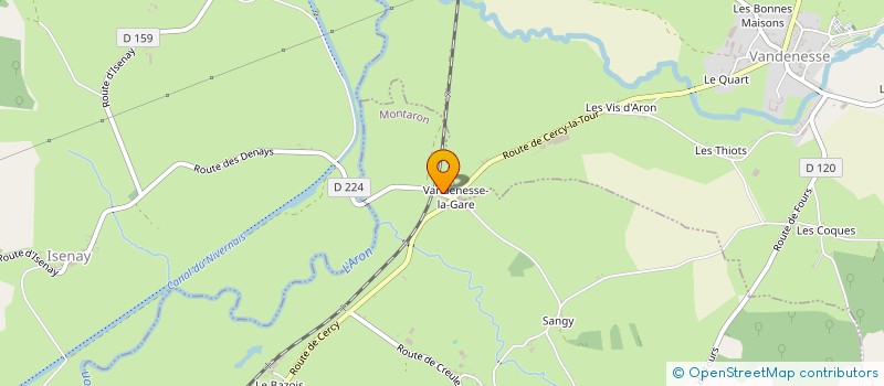 localisation de l'entreprise MADAME COLETTE BERRET  MONTARON