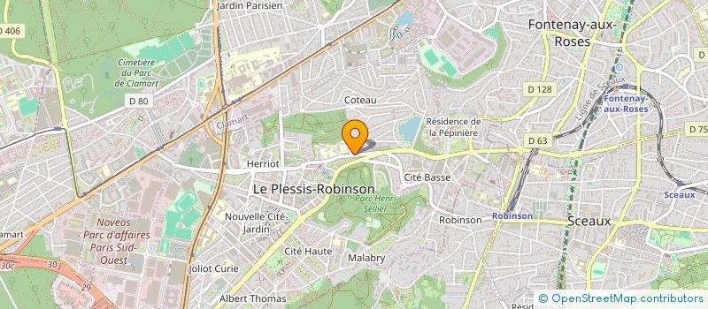 localisation de l'entreprise MADAME COLETTE BERSAT  LE PLESSIS-ROBINSON