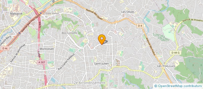 localisation de l'entreprise MADAME COLETTE BERTINI à MARSEILLE