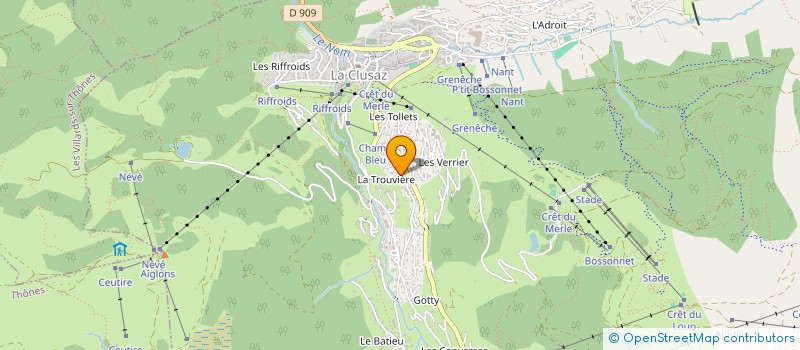 localisation de l'entreprise MADAME COLETTE BETEMPS à LA CLUSAZ