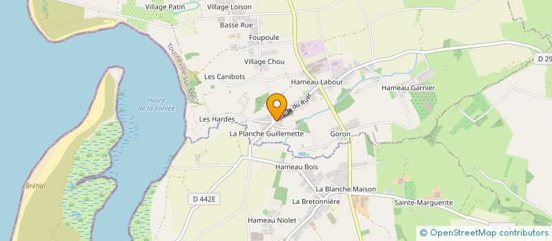 localisation de l'entreprise MADAME COLETTE BONAZ  TOURNEVILLE-SUR-MER