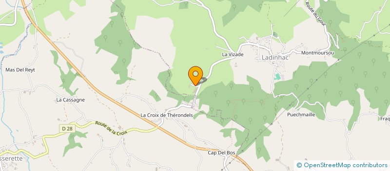 localisation de l'entreprise MADAME COLETTE BONNET à LADINHAC
