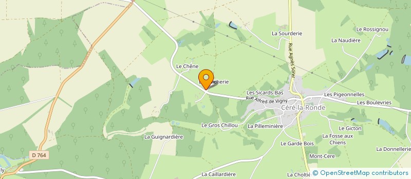 localisation de l'entreprise MADAME COLETTE BOUHOURS  CERE-LA-RONDE