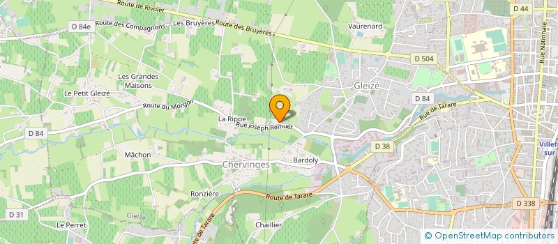 localisation de l'entreprise MADAME COLETTE BOURNIER  GLEIZE