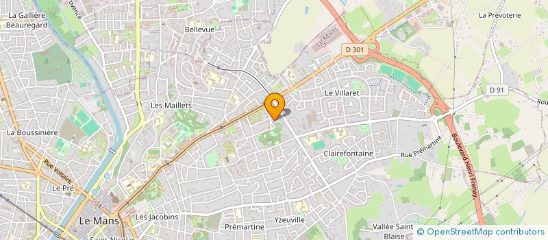 localisation de l'entreprise MADAME COLETTE BOUVET à LE MANS