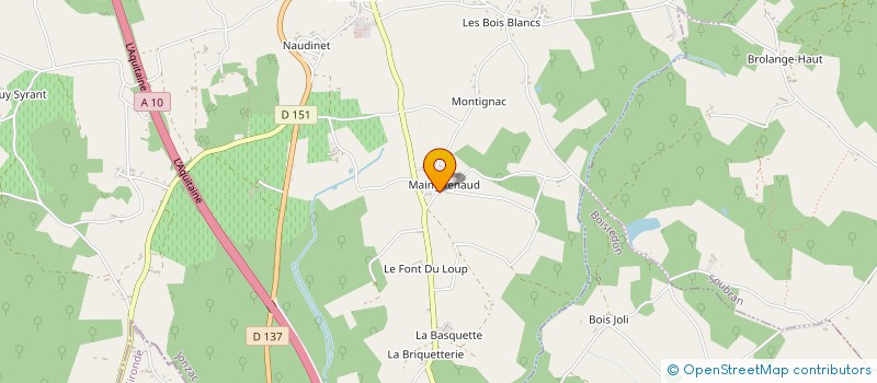 localisation de l'entreprise MADAME COLETTE BOYER  MIRAMBEAU