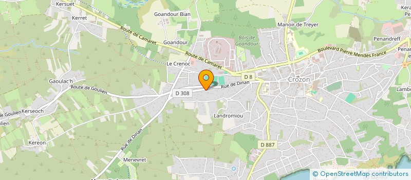 localisation de l'entreprise MADAME COLETTE BRAYMAND  CROZON