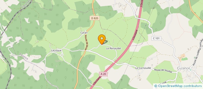 localisation de l'entreprise MADAME COLETTE BRETON  CRESSENSAC-SARRAZAC