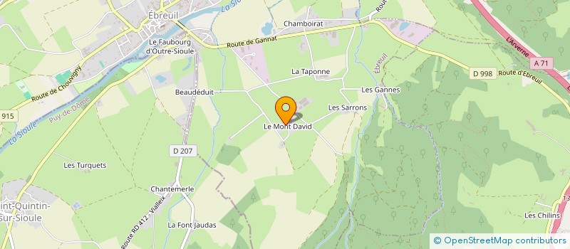 localisation de l'entreprise MADAME COLETTE BRIDOT  EBREUIL