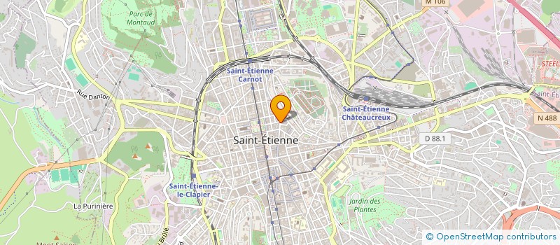 localisation de l'entreprise MADAME COLETTE BRUEL  SAINT-ETIENNE