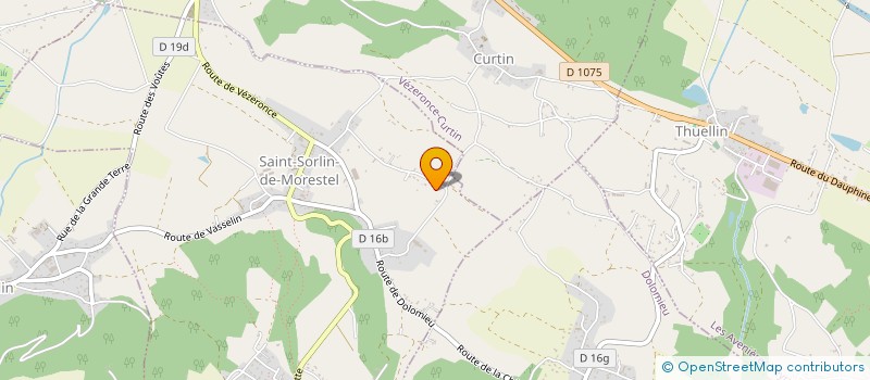localisation de l'entreprise MADAME COLETTE BUDIN à SAINT-SORLIN-DE-MORESTEL
