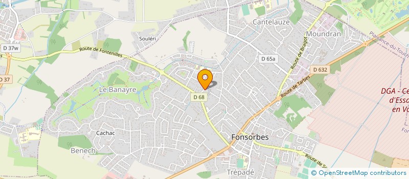 localisation de l'entreprise MADAME COLETTE CARBONNE  FONSORBES