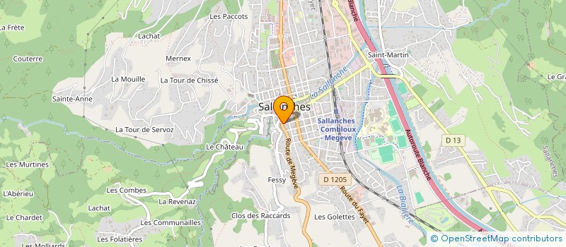 localisation de l'entreprise MADAME COLETTE CARNO à SALLANCHES