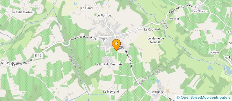 localisation de l'entreprise MADAME COLETTE CARTELOT à RAZAC-DE-SAUSSIGNAC