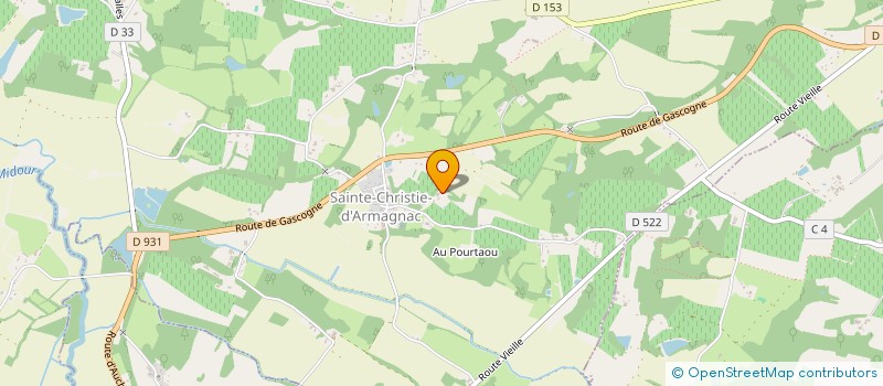 localisation de l'entreprise MADAME COLETTE CASTAGNET  SAINTE CHRISTIE D'ARMAGNAC