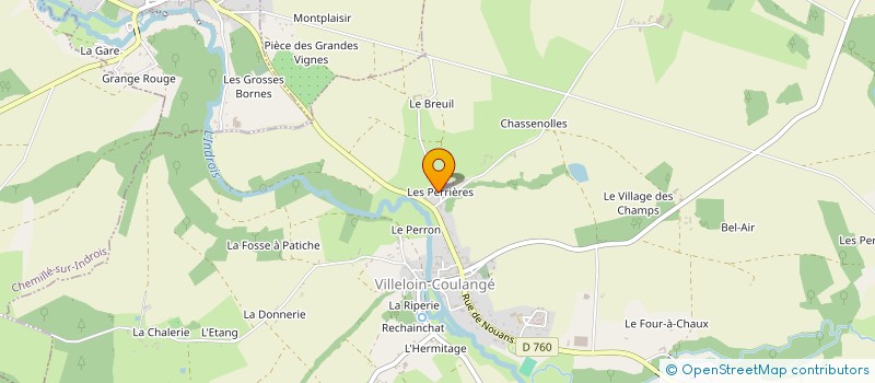 localisation de l'entreprise MADAME COLETTE CHALON-CHEVRAULT  VILLELOIN-COULANGE