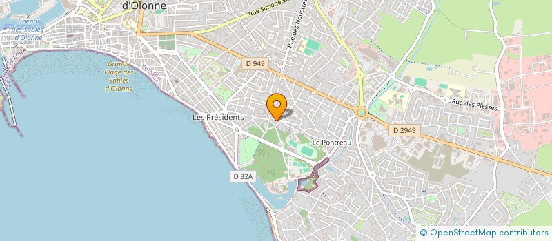 localisation de l'entreprise MADAME COLETTE CHAMPAGNE à LES SABLES D'OLONNE