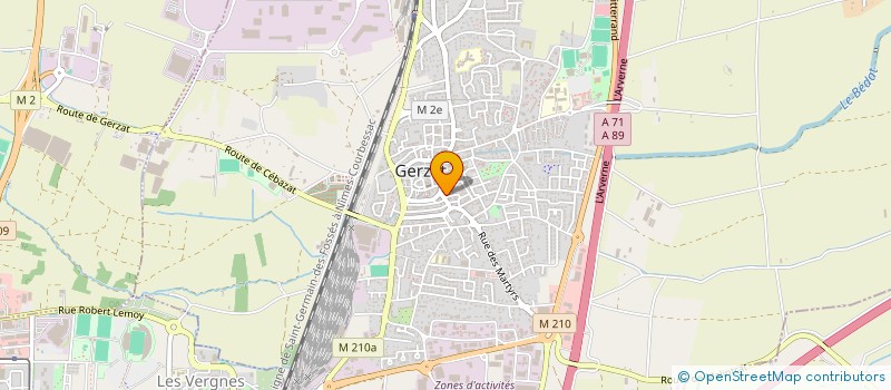 localisation de l'entreprise MADAME COLETTE CHANIMBAUD  GERZAT