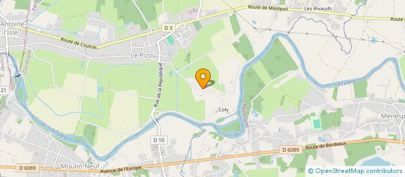 localisation de l'entreprise MADAME COLETTE CHANTREIN  LE PIZOU