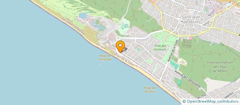 localisation de l'entreprise MADAME COLETTE CHAPLOT  SAINT-JEAN-DE-MONTS