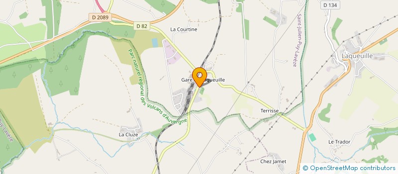 localisation de l'entreprise MADAME COLETTE CHEVALIER  SAINT-JULIEN-PUY-LAVEZE