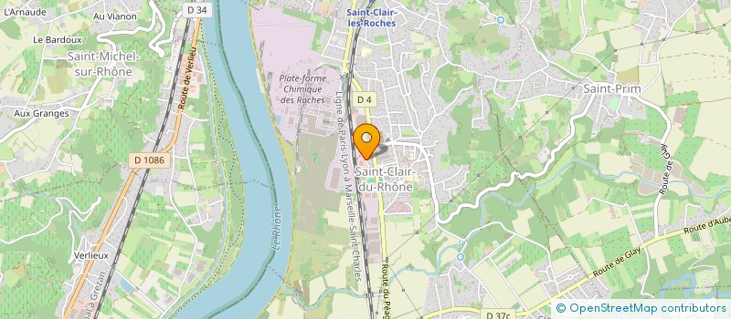 localisation de l'entreprise MADAME COLETTE CHOPIN  SAINT-CLAIR-DU-RHONE