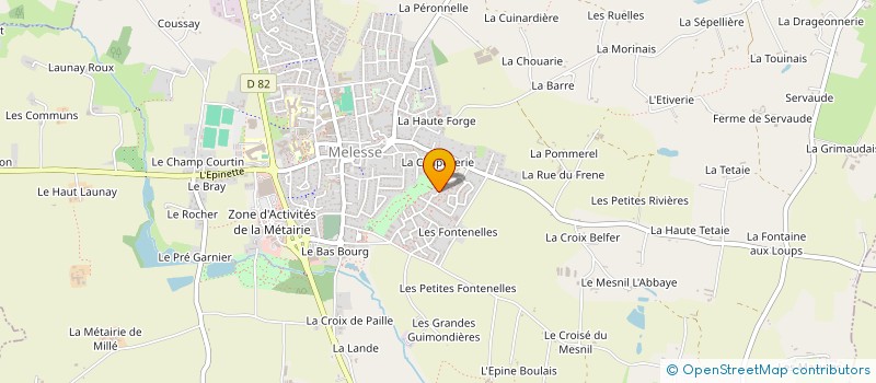 localisation de l'entreprise MADAME COLETTE CILLARD  MELESSE