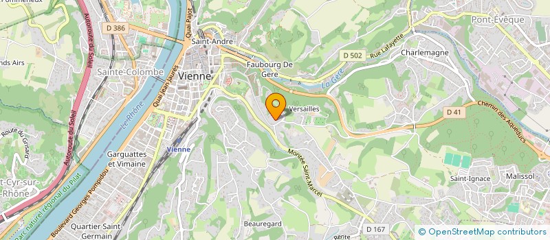 localisation de l'entreprise MADAME COLETTE CLAVELLOUX à VIENNE