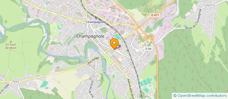 localisation de l'entreprise MADAME COLETTE COME  CHAMPAGNOLE