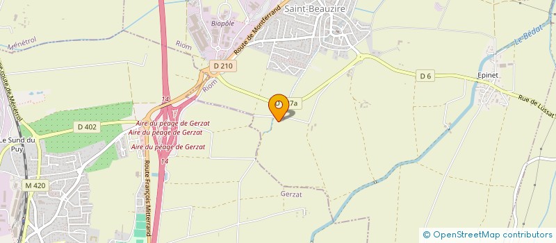 localisation de l'entreprise MADAME COLETTE COMPAIN à SAINT-BEAUZIRE