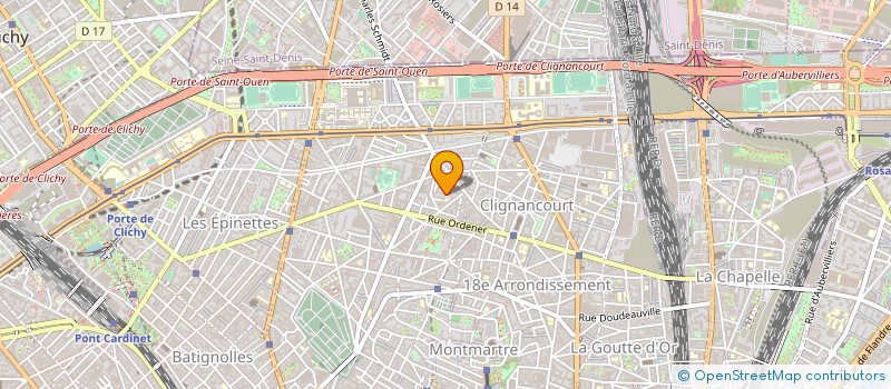 localisation de l'entreprise MADAME COLETTE COUSSEAU à PARIS