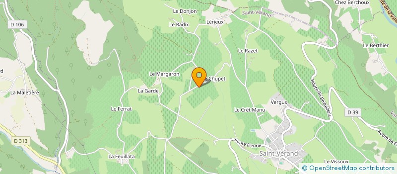 localisation de l'entreprise MADAME COLETTE DEBOURG  SAINT VERAND