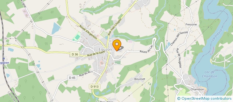 localisation de l'entreprise MADAME COLETTE DELAVEAU à EGUZON-CHANTOME