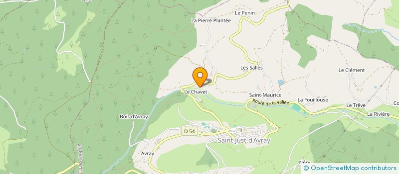 localisation de l'entreprise MADAME COLETTE DEPAY  SAINT-JUST-D AVRAY