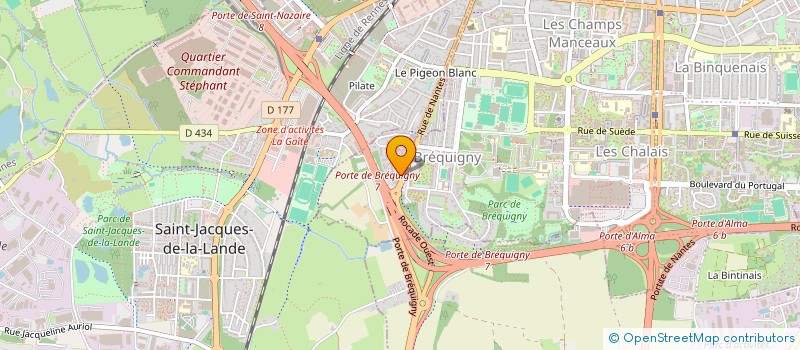 localisation de l'entreprise MADAME COLETTE DEROCHE  RENNES